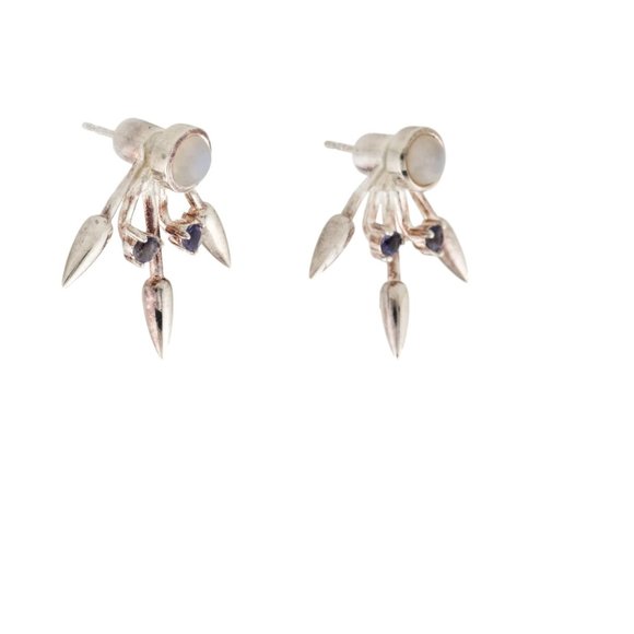 Pamela Love "beam" ear jackets with iolite and monstone worn by Beyonce - Picture 4 of 7